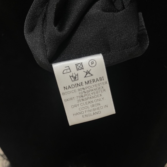 NADINE MERABI Black Lace Long Sleeve Dress - Picture 4 of 10